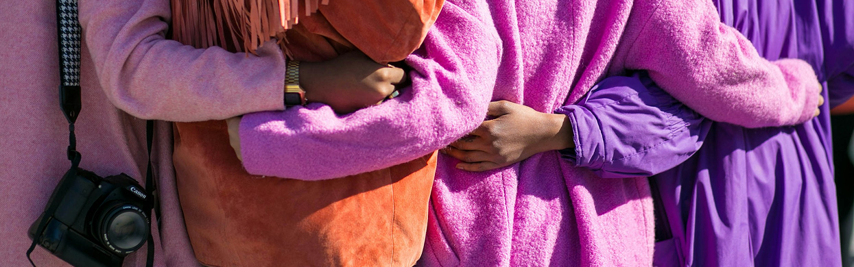 People embracing